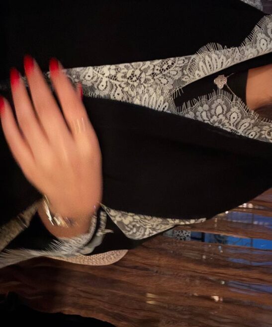 Printed abaya